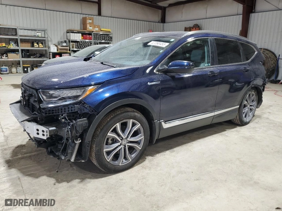 2020 Honda CR-V Hybrid Touring with VIN 7FART6H90LE003947, listed as a Copart auction lot 47390455 with 39,837 mi miles and Salvage Title. Bid and sale history available at carsss.com. Image 1.