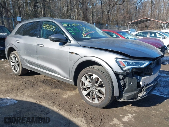2021 Audi e-tron Premium Plus with VIN WA1LAAGE3MB005876, listed as a IAAI auction lot 41301875 with 37,017 mi miles and . Bid and sale history available at DreamBid. Image 1.