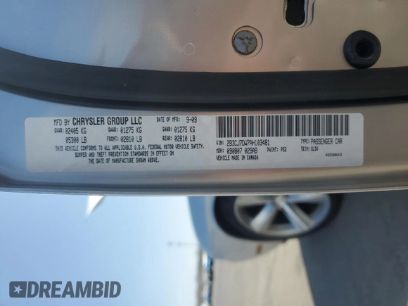 2010 Dodge Challenger SRT-8 with VIN 2B3CJ7DW7AH103481, listed as a Copart auction lot 50550225 with 50,353 mi miles and Salvage title. Bid and sale history available at DreamBid. Image 12.