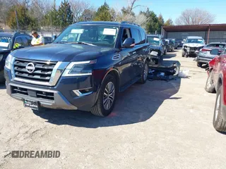 2021 Nissan Armada SL with VIN JN8AY2BB1M9792186, listed as a IAAI auction lot 41722900 with 82,675 mi miles. Bid and sale history available at carsss.com. Image 2.
