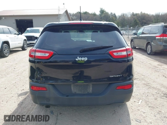 2017 Jeep Cherokee Sport with VIN 1C4PJLAB8HW508528, listed as a IAAI auction lot 42148894 with 104,646 mi miles and . Bid and sale history available at DreamBid. Image 16.