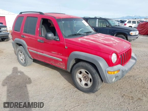 2002 Jeep Liberty Sport with VIN 1J4GL48K82W279730, listed as a IAAI auction lot 40903674 with 133,082 mi miles. Bid and sale history available at carsss.com. Image 1.