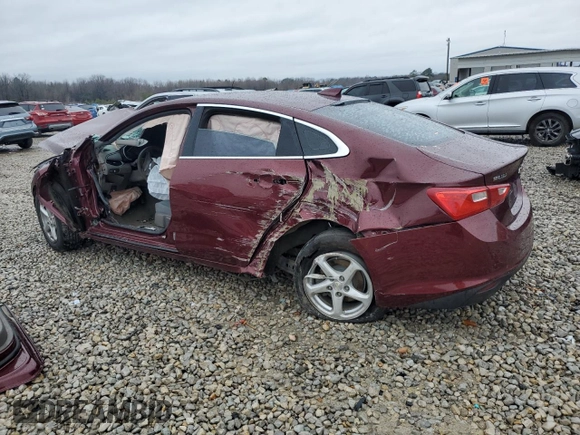 2016 Chevrolet Malibu LS with VIN 1G1ZB5ST8GF189549, listed as a Copart auction lot 43314015 with Not Provided miles and Salvage Title. Bid and sale history available at carsss.com. Image 2.