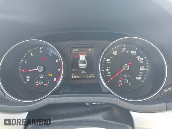 2019 Volkswagen Passat 2.0T Wolfsburg Edition with VIN 1VWLA7A32KC000818, listed as a IAAI auction lot 41711518 with 87,873 mi miles. Bid and sale history available at carsss.com. Image 7.