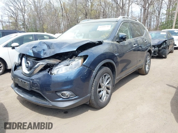 2015 Nissan Rogue SL with VIN 5N1AT2MV5FC780108, listed as a IAAI auction lot 42010716 with 79,575 mi miles. Bid and sale history available at carsss.com. Image 17.