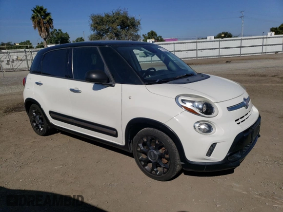 2015 FIAT 500L Urbana Trekking with VIN ZFBCFADHXFZ032494, listed as a Copart auction lot 78280594 with 129,513 mi miles and Salvage Title. Bid and sale history available at carsss.com. Image 4.
