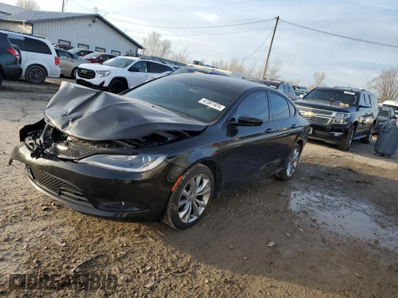 2015 Chrysler 200 S with VIN 1C3CCCBB1FN760099, listed as a Copart auction lot 42307425 with 103,809 mi miles and Salvage Title. Bid and sale history available at carsss.com. Image 1.