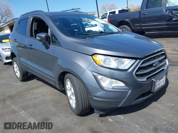 2020 Ford EcoSport SE with VIN MAJ3S2GE9LC349493, listed as a IAAI auction lot 41798547 with 42,946 mi miles. Bid and sale history available at carsss.com. Image 1.