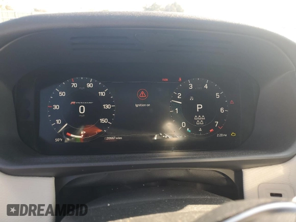 2023 Land Rover Discovery with VIN SALRT2EX3P2486083, listed as a Copart auction lot 87946645 with 20,667 mi miles and Salvage Title. Bid and sale history available at DreamBid. Image 9.