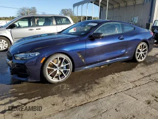 2019 BMW 8 Series M850i xDrive with VIN WBABC4C58KBU96541, listed as a Copart auction lot 75816644 with 24,078 mi miles and Salvage Title. Bid and sale history available at carsss.com. Image 1.