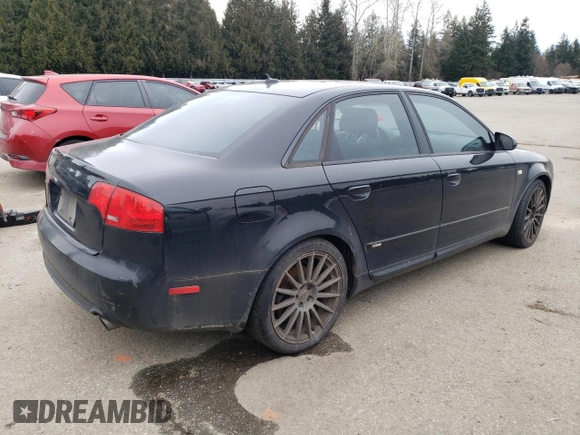 2007 Audi A4 2.0T with VIN WAUBF78E67A088702, listed as a Copart auction lot 44567945 with 112,047 mi miles and Salvage Title. Bid and sale history available at carsss.com. Image 3.