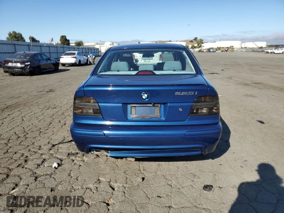 2001 BMW 5 Series 525iA with VIN WBADT43411GF55207, listed as a Copart auction lot 72247264 with 129,965 mi miles and Salvage Title. Bid and sale history available at carsss.com. Image 6.