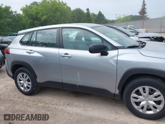 2023 Toyota Corolla Cross L with VIN 7MUAAABG9PV047493, listed as a IAAI auction lot 42441413 with 15,485 mi miles and . Bid and sale history available at DreamBid. Image 13.