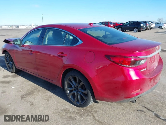 2016 Mazda 6 i Grand Touring with VIN JM1GJ1W51G1443203, listed as a IAAI auction lot 41247354 with 144,840 mi miles. Bid and sale history available at carsss.com. Image 3.