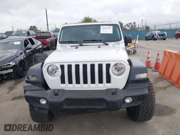 2023 Jeep Wrangler Sport S with VIN 1C4HJXDG0PW638871, listed as a IAAI auction lot 42129295 with 16,171 mi miles and . Bid and sale history available at DreamBid. Image 12.
