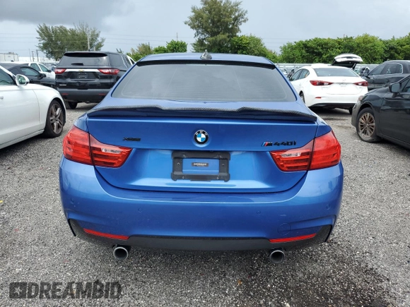 2017 BMW 4 Series 440i with VIN WBA4P1C51HK522059, listed as a Copart auction lot 60255554 with 76,289 mi miles and Salvage Title. Bid and sale history available at carsss.com. Image 6.