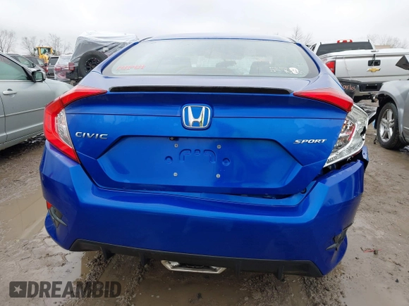 2020 Honda Civic Sedan Sport with VIN 2HGFC2F80LH520209, listed as a IAAI auction lot 42010941 with 65,719 mi miles. Bid and sale history available at carsss.com. Image 16.