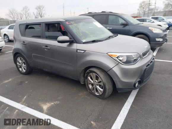 2016 Kia Soul + with VIN KNDJP3A50G7257303, listed as a IAAI auction lot 41878177 with 66,483 mi miles. Bid and sale history available at carsss.com. Image 1.