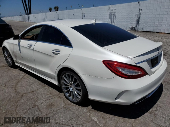2016 Mercedes-Benz CLS 400 with VIN WDDLJ6FB3GA163242, listed as a Copart auction lot 53742855 with 153,895 mi miles and Salvage title. Bid and sale history available at DreamBid. Image 2.