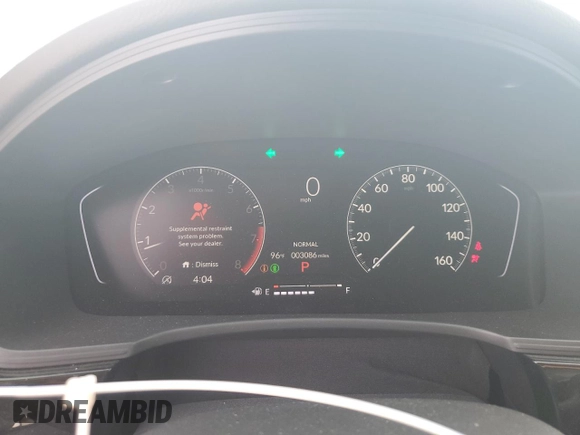 2025 Honda Civic Sport with VIN 2HGFE2F51SH570874, listed as a Copart auction lot 51715905 with 3,086 mi miles and Salvage title. Bid and sale history available at DreamBid. Image 9.