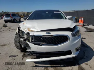 2015 Kia Cadenza Premium with VIN KNALN4D73F5185070, listed as a Copart auction lot 47012445 with 96,253 mi miles and Salvage Title. Bid and sale history available at carsss.com. Image 5.