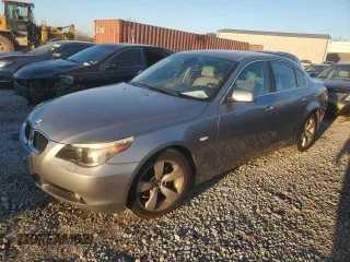 2005 BMW 5 Series 530i with VIN WBANA73555CR58587, listed as a Copart auction lot 85678444 with 166,768 mi miles and Salvage Title. Bid and sale history available at carsss.com. Image 1.