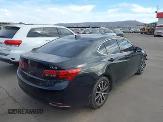 2015 Acura TLX V6 Tech with VIN 19UUB2F51FA001009, listed as a IAAI auction lot 41477548 with 131,776 mi miles. Bid and sale history available at carsss.com. Image 4.