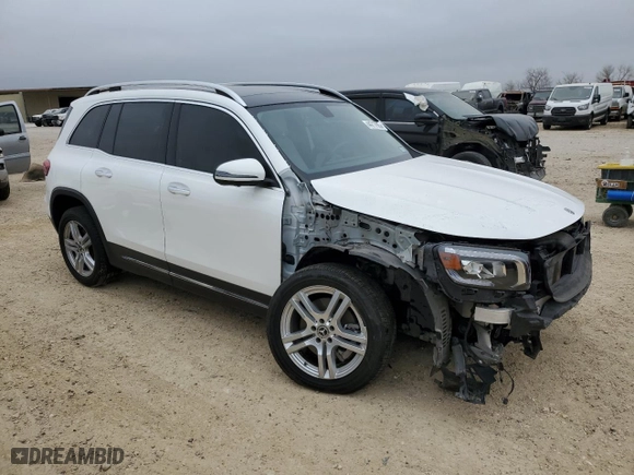 2020 Mercedes-Benz GLB with VIN W1N4M4GB6LW027816, listed as a Copart auction lot 44717965 with 48,308 mi miles and Salvage Title. Bid and sale history available at carsss.com. Image 4.