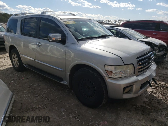 2007 Infiniti QX56 with VIN 5N3AA08C47N802244, listed as a Copart auction lot 87195344 with 0 mi miles and Salvage Title. Bid and sale history available at carsss.com. Image 4.