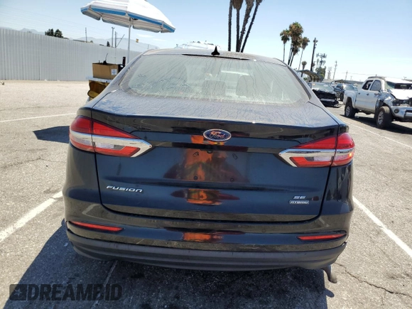 2020 Ford Fusion SE with VIN 3FA6P0LU9LR181291, listed as a Copart auction lot 63037215 with 53,549 mi miles and Salvage title. Bid and sale history available at DreamBid. Image 6.