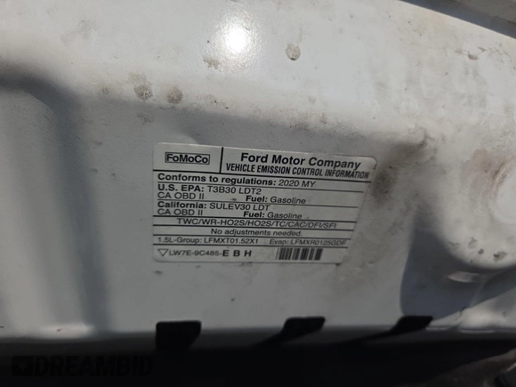 2020 Ford Escape SE с VIN 1FMCU9G63LUB81314, выставлен на аукционе IAAI как лот 42905132 с пробегом 44 436 миль миль и . История ставок и продаж доступна на DreamBid. Изображение 6.
