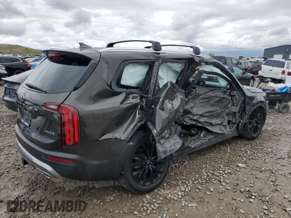 2020 Kia Telluride SX z VIN 5XYP5DHC2LG045185, wystawiony jako Copart lot #55133375 z przebiegiem 106 324 mil mil oraz Szkoda całkowita • Salvage title. Historia ofert i sprzedaży dostępna na DreamBid. Obrazek 3.