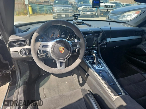 2015 Porsche 911 GT3 with VIN WP0AC2A93FS183928, listed as a Copart auction lot 76354964 with 12,150 mi miles and Salvage Title. Bid and sale history available at DreamBid. Image 9.