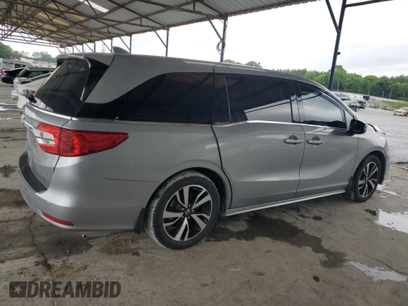 2019 Honda Odyssey Elite with VIN 5FNRL6H93KB048990, listed as a Copart auction lot 56192215 with 91,521 mi miles and Salvage title. Bid and sale history available at DreamBid. Image 3.