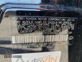 2014 Lexus IS 250 с VIN JTHBF1D27E5008484, выставлен на аукционе Copart как лот 62303615 с пробегом 139 777 миль миль и Списание • Salvage title. История ставок и продаж доступна на DreamBid. Изображение 12.