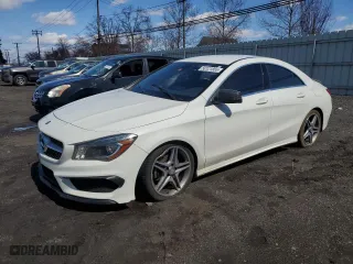 2014 Mercedes-Benz CLA-Class CLA 250 with VIN WDDSJ4EB2EN063320, listed as a Copart auction lot 50121855 with 97,436 mi miles and Salvage Title. Bid and sale history available at carsss.com. Image 1.