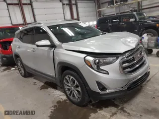 2018 GMC Terrain SLT with VIN 3GKALVEX1JL245798, listed as a IAAI auction lot 41497698 with 75,558 mi miles. Bid and sale history available at carsss.com. Image 1.