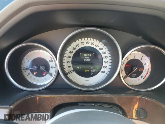 2014 Mercedes-Benz E 350 Sport with VIN WDDHF5KB6EA969855, listed as a Copart auction lot 49295495 with 63,898 mi miles and Salvage Title. Bid and sale history available at DreamBid. Image 9.