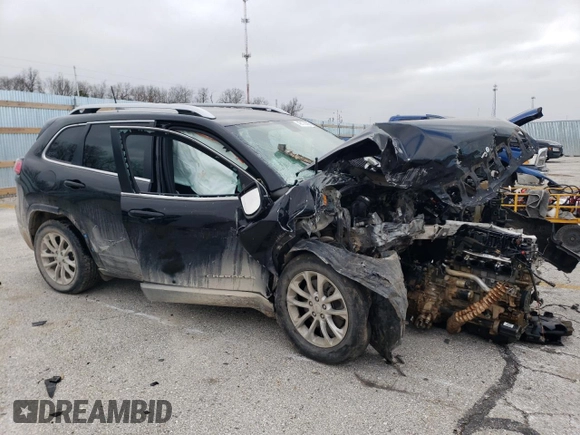 2019 Jeep Cherokee Latitude with VIN 1C4PJLCB2KD297214, listed as a Copart auction lot 42178295 with Not Provided miles and Salvage Title. Bid and sale history available at DreamBid. Image 4.