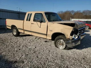1991 Ford F-150 with VIN 1FTEX15H8MKA51617, listed as a Copart auction lot 48361585 with 10,593 mi miles and Salvage Title. Bid and sale history available at carsss.com. Image 4.