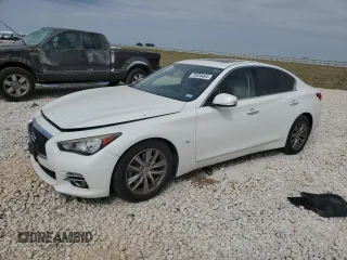 2015 Infiniti Q50 with VIN JN1BV7APXFM351937, listed as a Copart auction lot 84507924 with 118,842 mi miles and Salvage title. Bid and sale history available at DreamBid. Image 1.