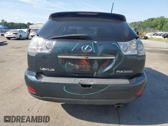 2005 Lexus RX 330 z VIN 2T2GA31U65C037870, wystawiony jako Copart lot #60913425 z przebiegiem 173 563 mil mil oraz Szkoda całkowita • Salvage title. Historia ofert i sprzedaży dostępna na DreamBid. Obrazek 6.