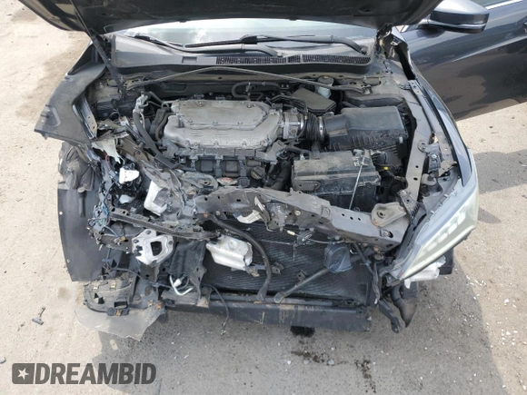 2015 Acura TLX V6 with VIN 19UUB2F38FA017772, listed as a Copart auction lot 56461695 with Not provided miles and Salvage title. Bid and sale history available at DreamBid. Image 11.
