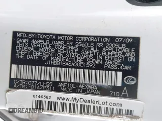 2010 Lexus HS 250h with VIN JTHBB1BA6A2001592, listed as a IAAI auction lot 41628958 with 146,485 mi miles and . Bid and sale history available at DreamBid. Image 9.