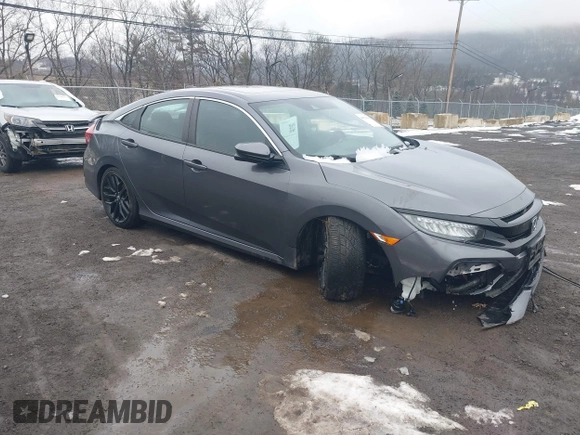2020 Honda Civic Si with VIN 2HGFC1E55LH707320, listed as a IAAI auction lot 41569008 with 65,441 mi miles and . Bid and sale history available at DreamBid. Image 1.