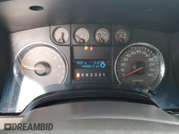 2010 Ford F-150 XL with VIN 1FTFX1CV7AKB71384, listed as a Copart auction lot 82047394 with 149,606 mi miles and Salvage Title. Bid and sale history available at carsss.com. Image 9.