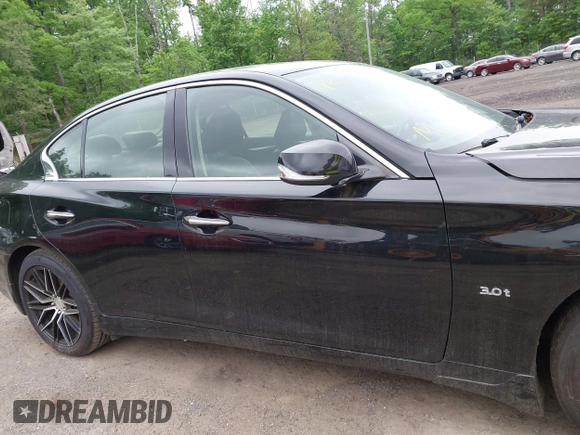 2018 Infiniti Q50 3.0t LUXE with VIN JN1EV7AR3JM438408, listed as a IAAI auction lot 42196488 with 134,519 mi miles. Bid and sale history available at carsss.com. Image 13.