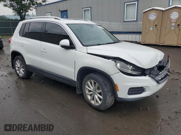 2017 Volkswagen Tiguan Wolfsburg Edition with VIN WVGSV7AX9HW512214, listed as a Copart auction lot 60062865 with 62,667 mi miles and Salvage title. Bid and sale history available at DreamBid. Image 4.