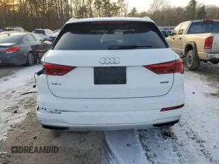 2022 Audi Q3 Premium with VIN WA1AUCF32N1002159, listed as a Copart auction lot 86177364 with 29,458 mi miles and Salvage Title. Bid and sale history available at carsss.com. Image 6.