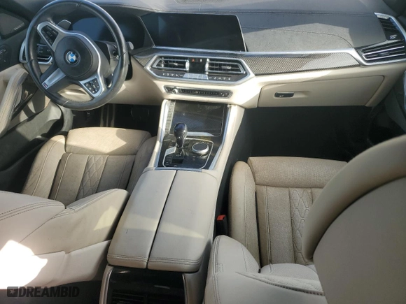 2022 BMW X6 M50i with VIN 5UXCY8C07N9K86690, listed as a Copart auction lot 74115254 with 0 mi miles and Salvage Title. Bid and sale history available at carsss.com. Image 8.